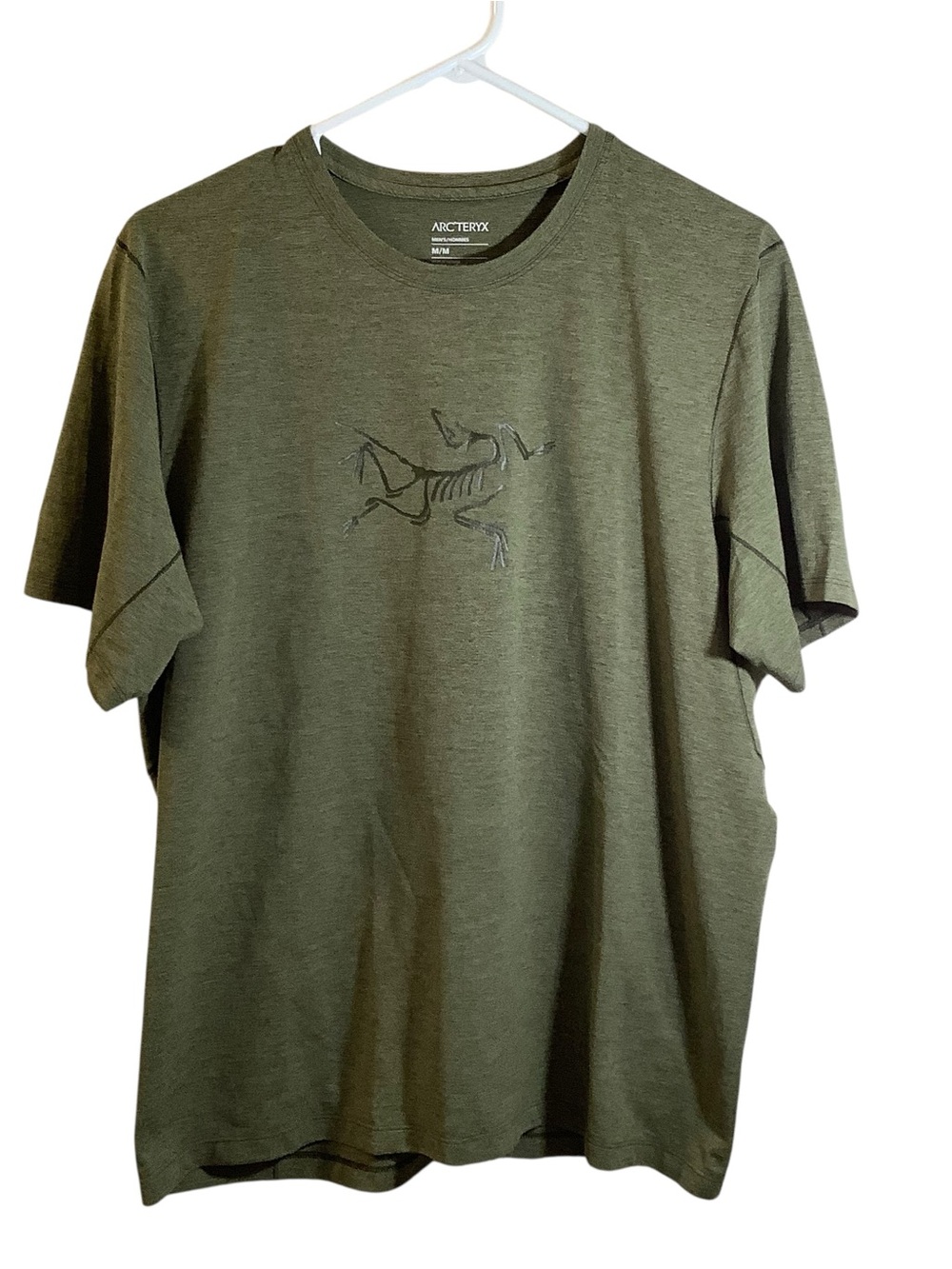 Arc'teryx Men's Olive Green Short Sleeve Graphic Tee Lightweight